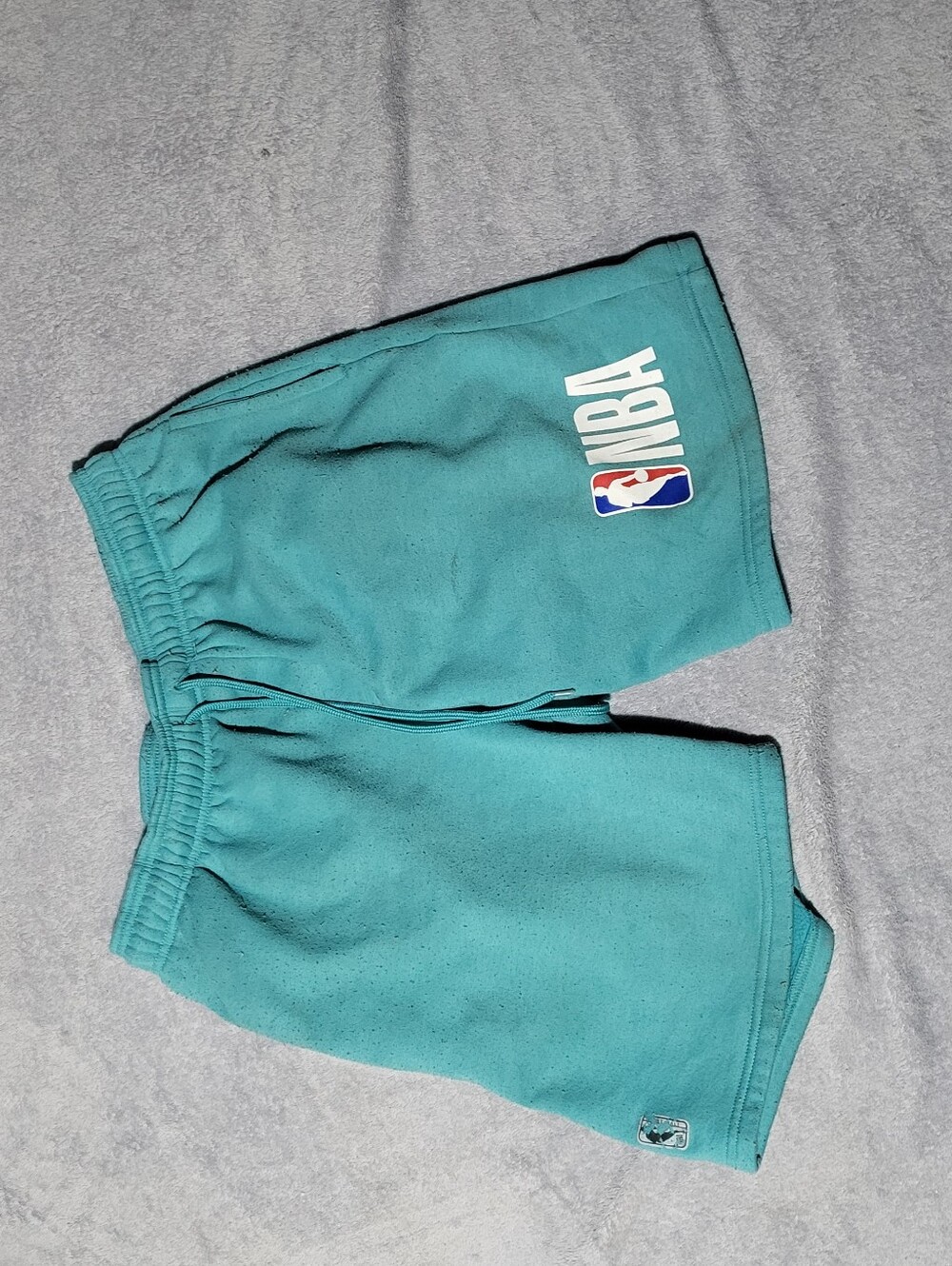 Teal NBA Logo Athletic Shorts